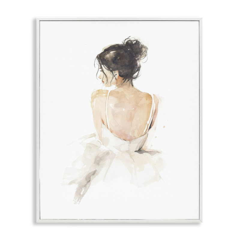 Giclée féminine encadrée par Svetlana Aleynikova, Giclée encadrée blanc bord de mer, H 30 po x l 24 po