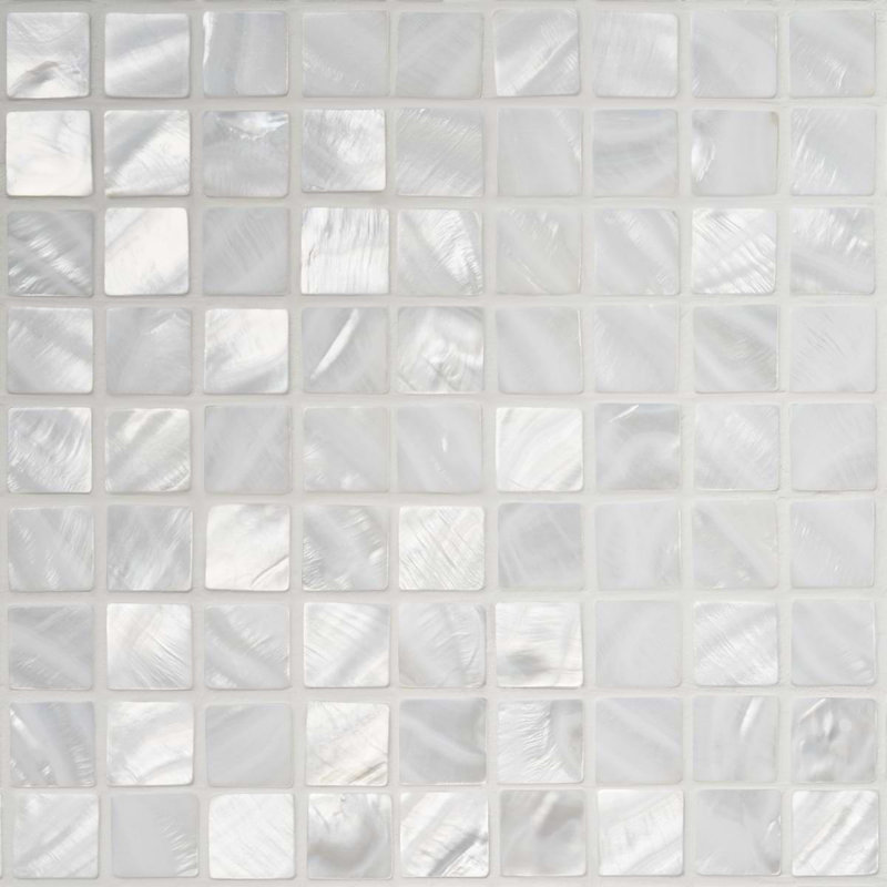 Mother of Pearl 1x1 Polished Pearl Shell Mosaic Tile