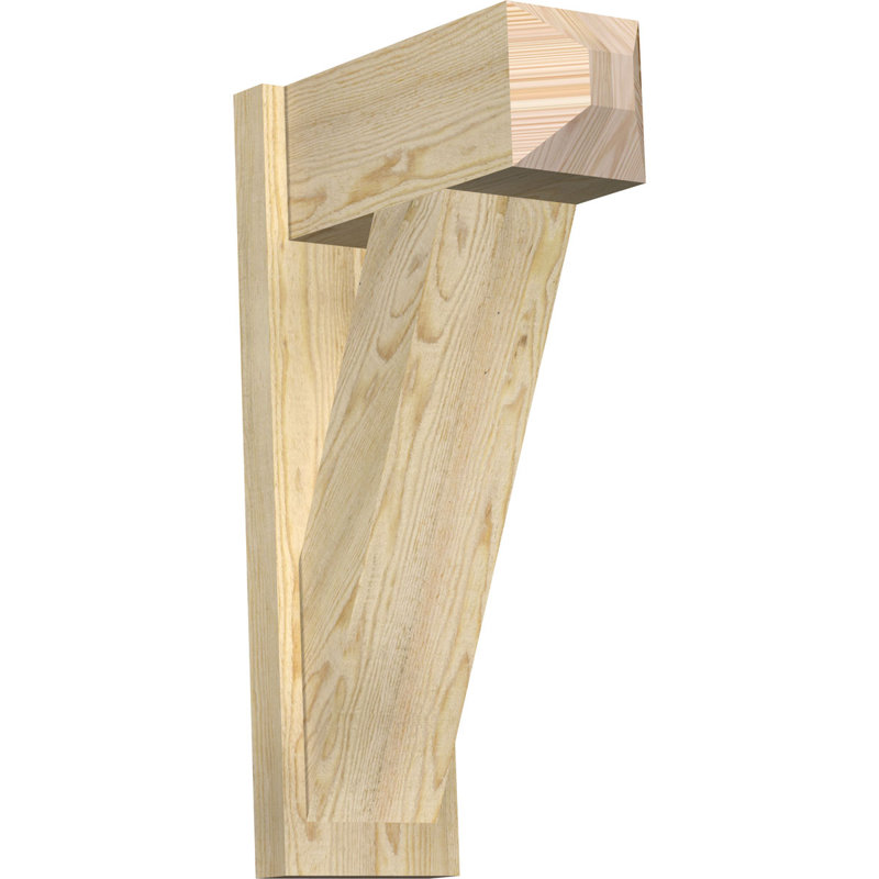 Artisan traditionnel en bois rustique, Sapin Douglas de 8 po (sciage brut), P 18 po x H 30 po