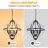 6-light Dimmable Geometric Chandelier