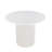 Five Piece Round Mid Century Modern Dining Set With Performance Upholstered Dining Chairs- White-456017799