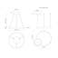 Luminaire suspendu 1 lumière Cerchio-107141913-98799080