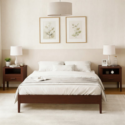 Solid Woood Platform Bed Frame
