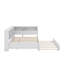Lit de jour double avec lit gigogne, tablette et port USB