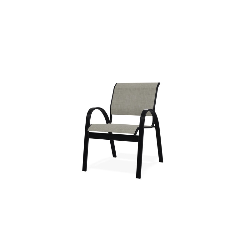 Aruba II Outdoor Dining Chair, Ella, Black