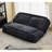 Double Human Dog Bed, Lazy Sofa, Loveseat, Fits You & Pets, Extra Large Floor Couch, Can Sit Or Lie Down, 2-In-1, 5 Adjustable Position, Plump Pillow, 2 Seat, Chenille, Black-2058583347
