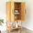 Sophisticated Oak Veneer Cabinet With Multiple Storage Functions-258558526