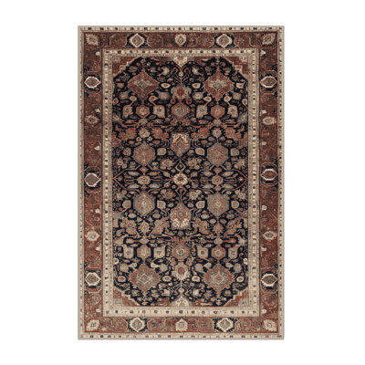 Machine Washable Persian Brown Area Rug