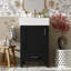 Meuble-lavabo moderne 20,28 po noir avec lavabo en céramique-58997102