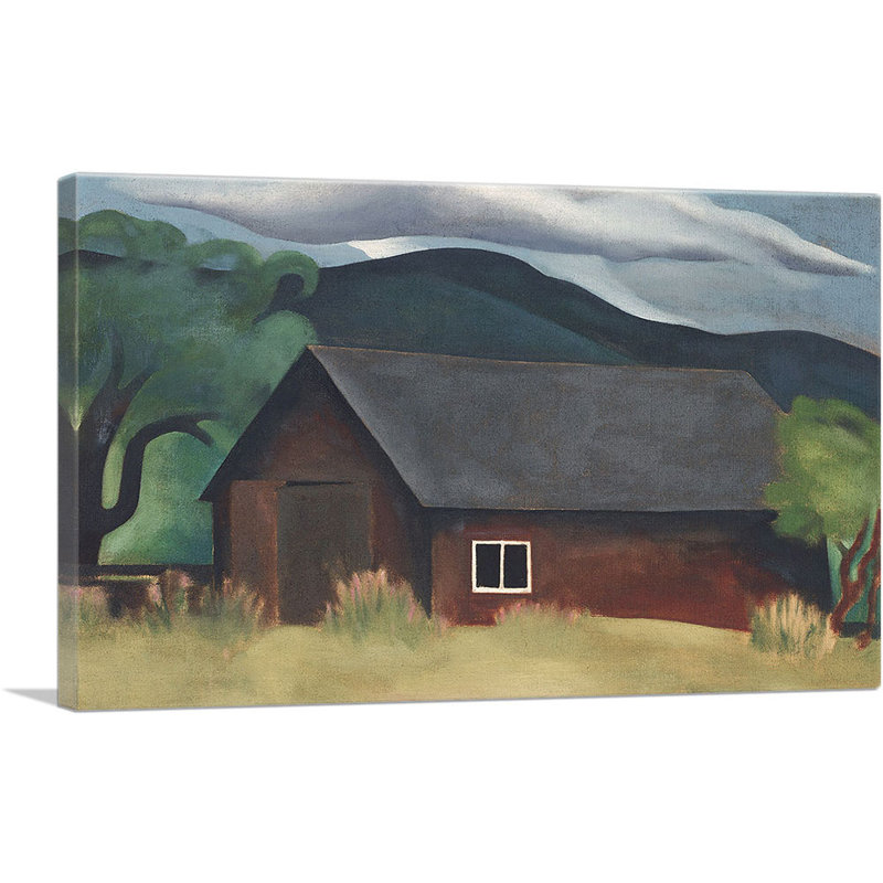«My Shanty, Lake George 1922» par Georgia O-Keeffe, reproduction d'art sur toile tendue, H 18 po x l 26 po x P 0,75 po