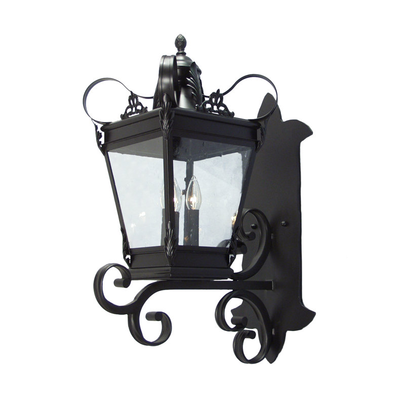 Rustic Lodge Steel Armed Sconce