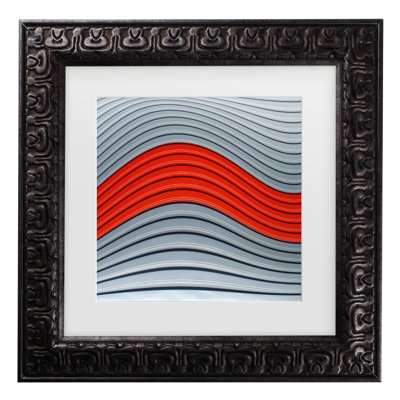 Bolog Luc Vangindertael Wave Matted Framed Art