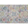 Cross Stitch Floral Hand Tufted Wool Area Rug in Cream/Blue/Red