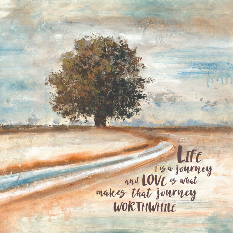 Life Journey Tree - Wrapped Canvas Painting, 51cm H x 51cm W x 3.8cm D