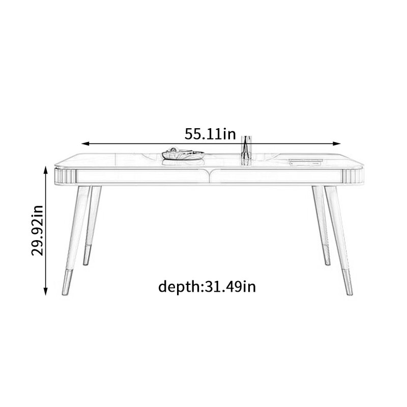 Erath, H 29,92 po x L 55,11 po x l 31,49 po
