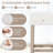 Counter Height Bar Stools Set With Rubber Wood Legs Footrest Modern For Home-1348869091