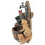 29.8" H Puppies Outdoor Water Fountain with LED Lights and Adjustable Flow