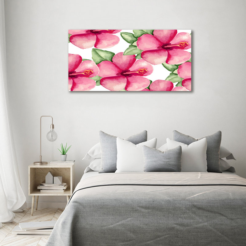 Tropical Flowers - Wrapped Canvas Print