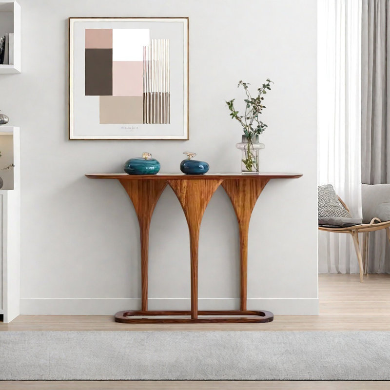 Minimalist Solid Wood Console Table, 31.5" H x 47.24" W x 11.81" D