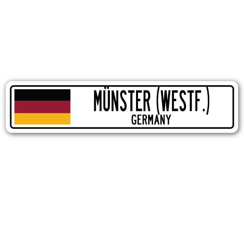 Monstre (WESTF.), Drapeau allemand en aluminium, H 7 po x l 30 po x P 1 po
