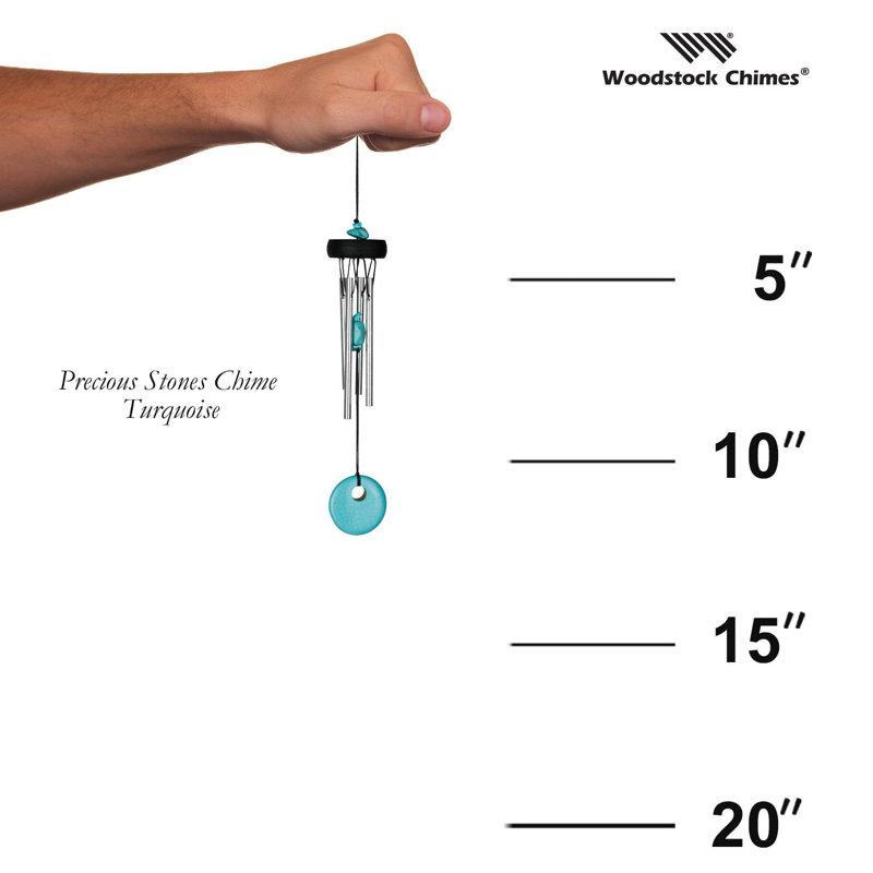 Pierres précieuses - carillon rose turquoise