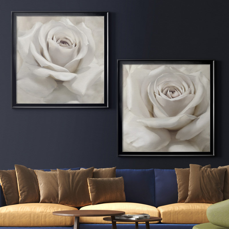 «Dreamy I», ensemble de 2 reproductions d'art encadrées, Toile encadrée, H 17,5 po x l 35 po x P 1,5 po, Noir