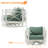 5 - Person Outdoor Aluminum Conversation Set with Swivel Chairs-490884795