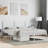 vidaXL Bed Frame Powder-Coated Steel Bed Frame Rectangular-969495410-969495369