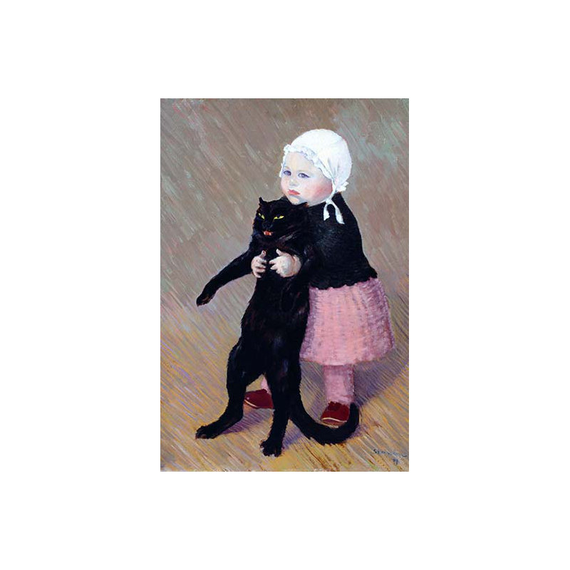 « cat » par theophile steinlen-impression, H 42 po x l 28 po x P 1,5 po