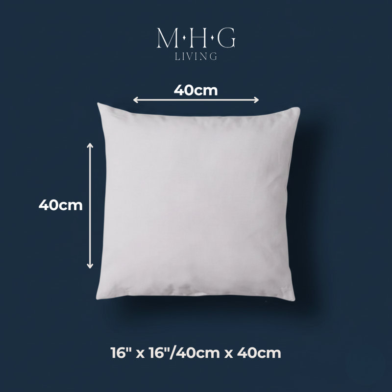 White Square Cushion, Square 40cm