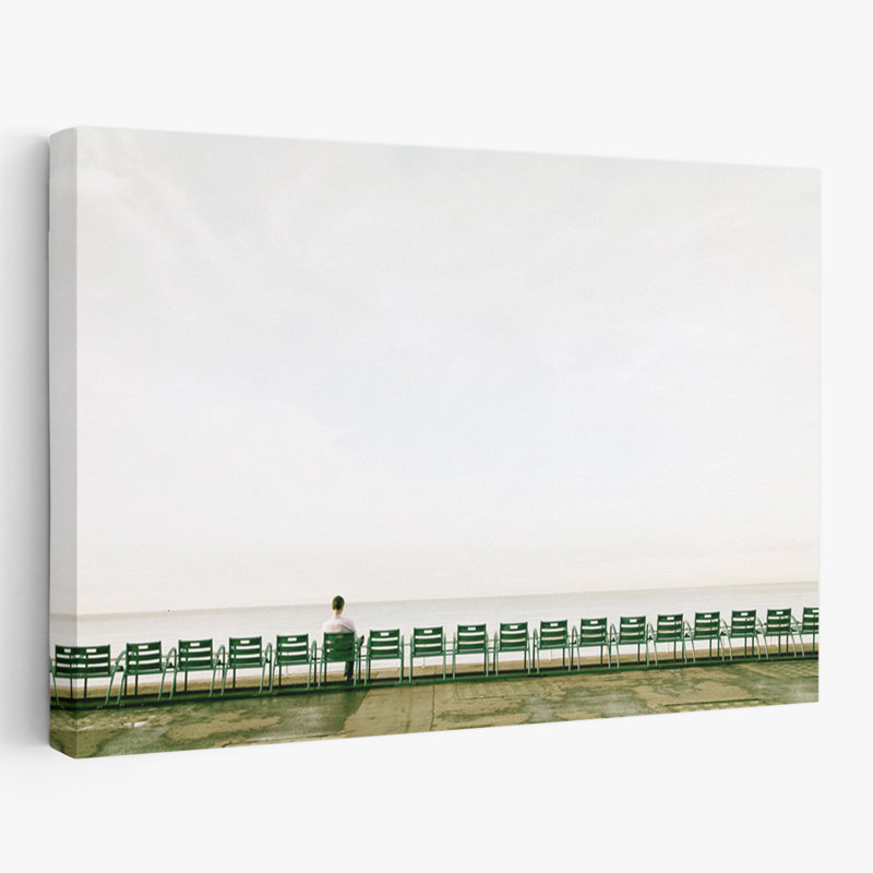 Beach Solitaire - Paysages, art photographique figuratif, H 16 po x l 24 po