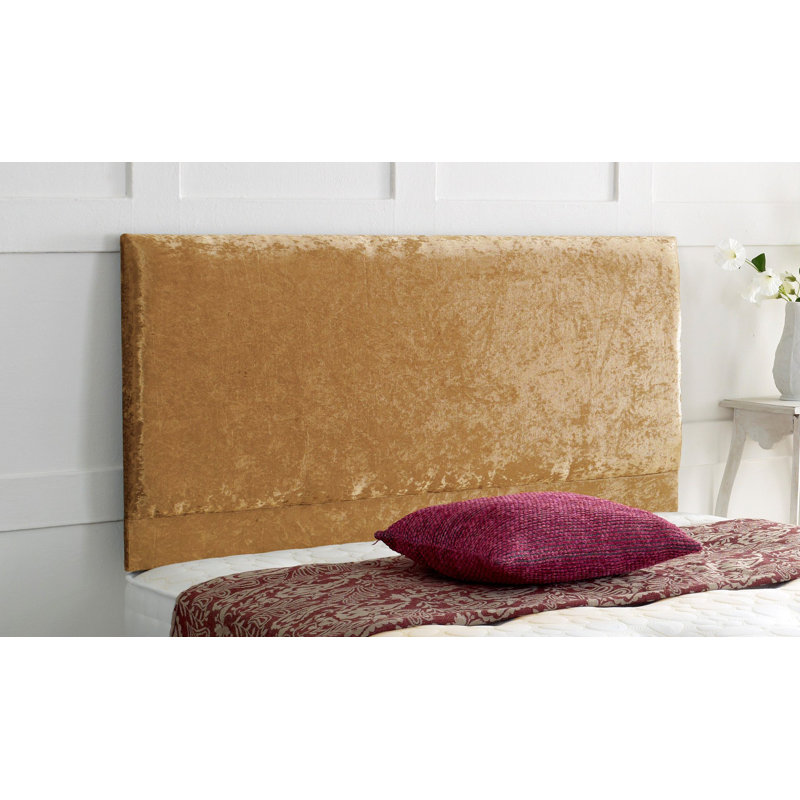 Sherwood Upholstered Headboard, Double (4'6), Gold