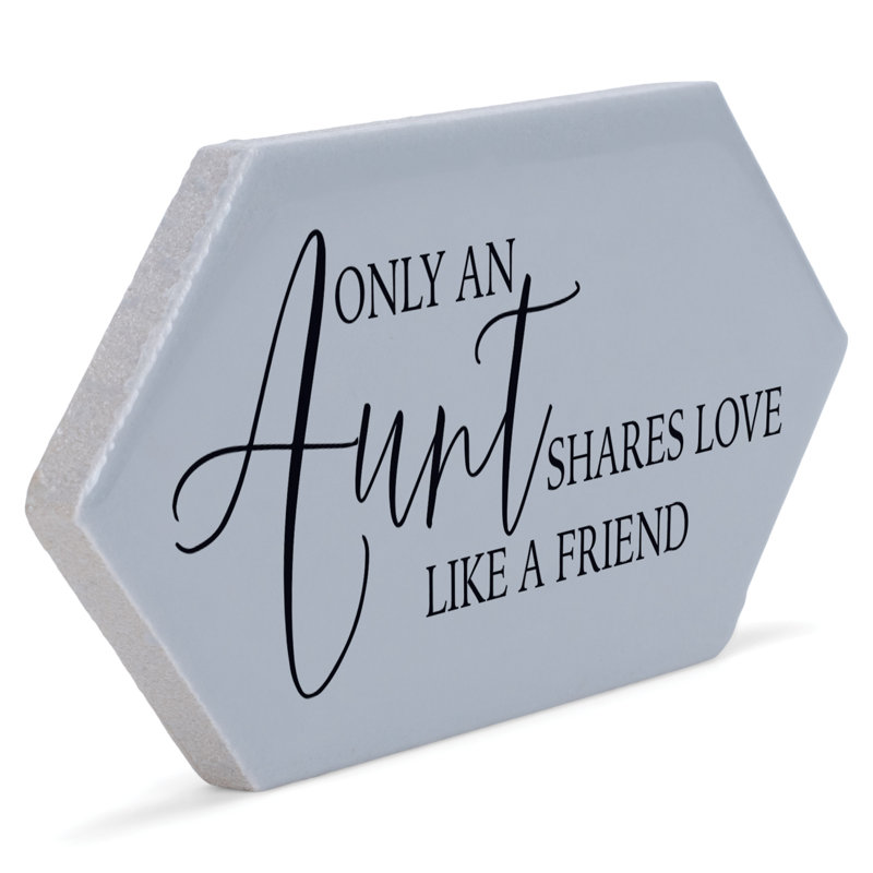 Plaque décorative Gerogia Only Aunt partage l'amour