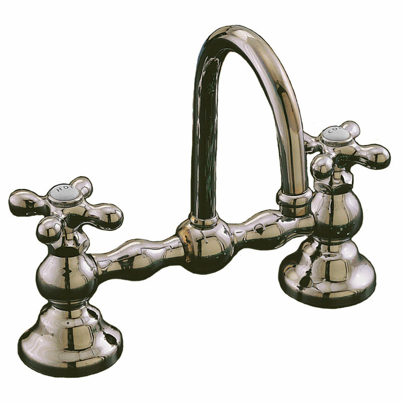 Columbia Bridge Gooseneck Lavatory Faucet by Strom Living, Polished Nickel