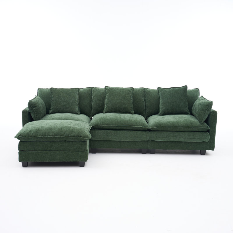 Latitude Run Sectional Sofa with Storage Ottoman