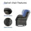 Chaise berçante en osier avec coussins Schutt-925171963