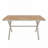 55.12" Rectangular Patio Table with X-Shaped Legs
