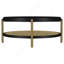 Table basse ronde avec étagère de rangement Benson-2105333014