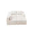 Boneless Creamy Modular Suede Sofa: Space-Saving Chic