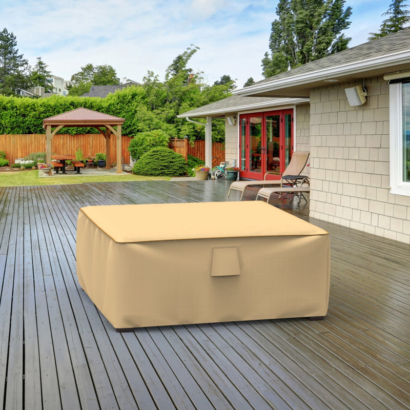 Housse pour table d'extérieur / repose-pieds Eduardo, H 16 po x l 36 po x P 36 po