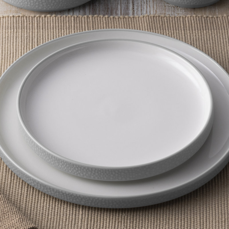Assiettes à salade en pierre Norortake Colortex, 7 1/2 po, Gris