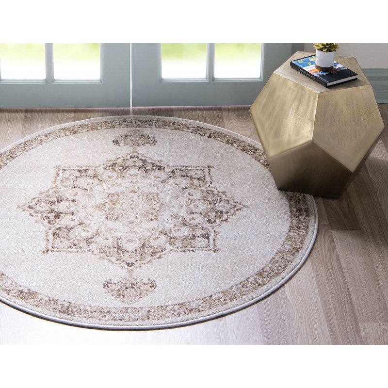 Ulla Oriental Indoor Rug, Round 4'