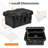 Costway 1 Pcs Insulated Food Pan Container 31 Qt Stackable Hot Box With 3 Transparent Pans