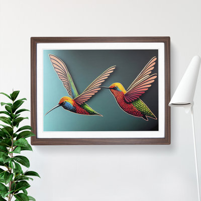 Two Hummingbirds - Single Picture Frame Print