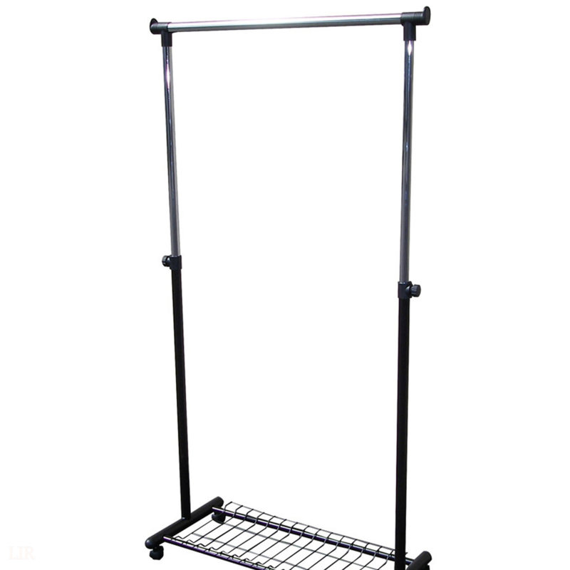 Durable 66 Inch Tall Metal Coat Rack With Black Finish For Maximum Storage And Easy Mobility In Any Room