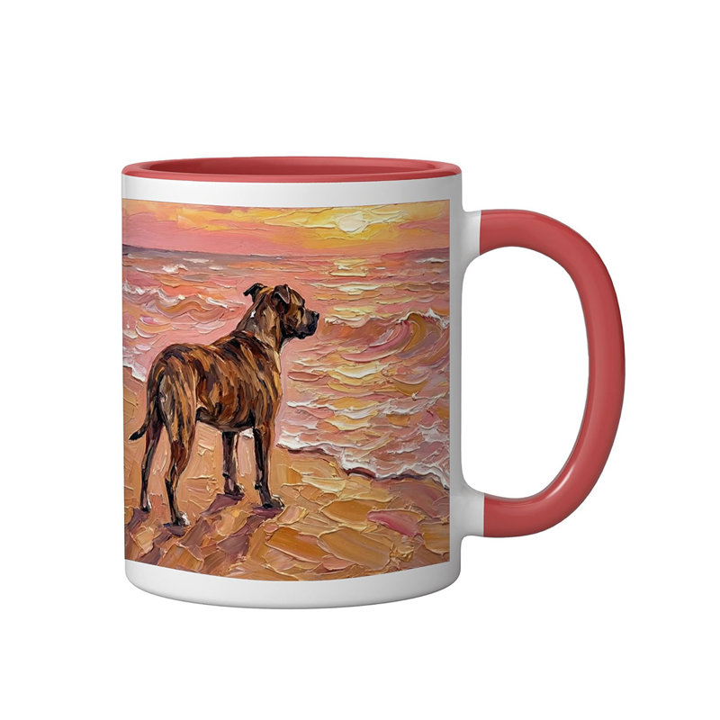 Ceramic Coffee Mug, Red