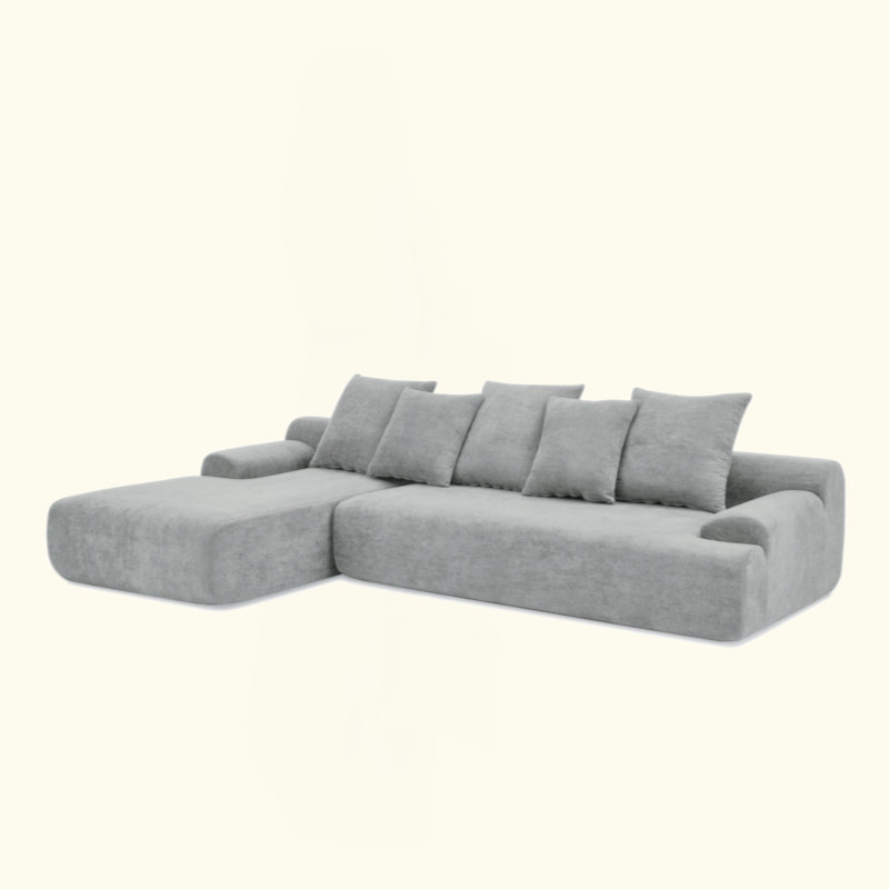 Canapé modulaire modulaire désossé Tavian, Gris