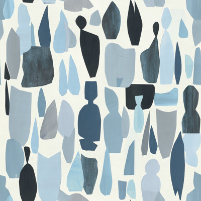 Rouleau de papier peint L 33 pi x l 20,5 po Gurminder Collage
