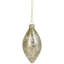 Ornements en forme de boule de Noël en verre doré et argent 4 carats 2,75 po (70 mm)