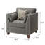 Fauteuil d'appoint en lin clair de 38,59 po Waylyn, fauteuil d'appoint très confortable Waylyn